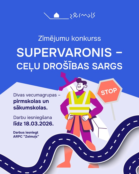 ARPC “Zeimuļs” zīmēšanas konkursā “Supervaronis – ceļu drošības sargs”