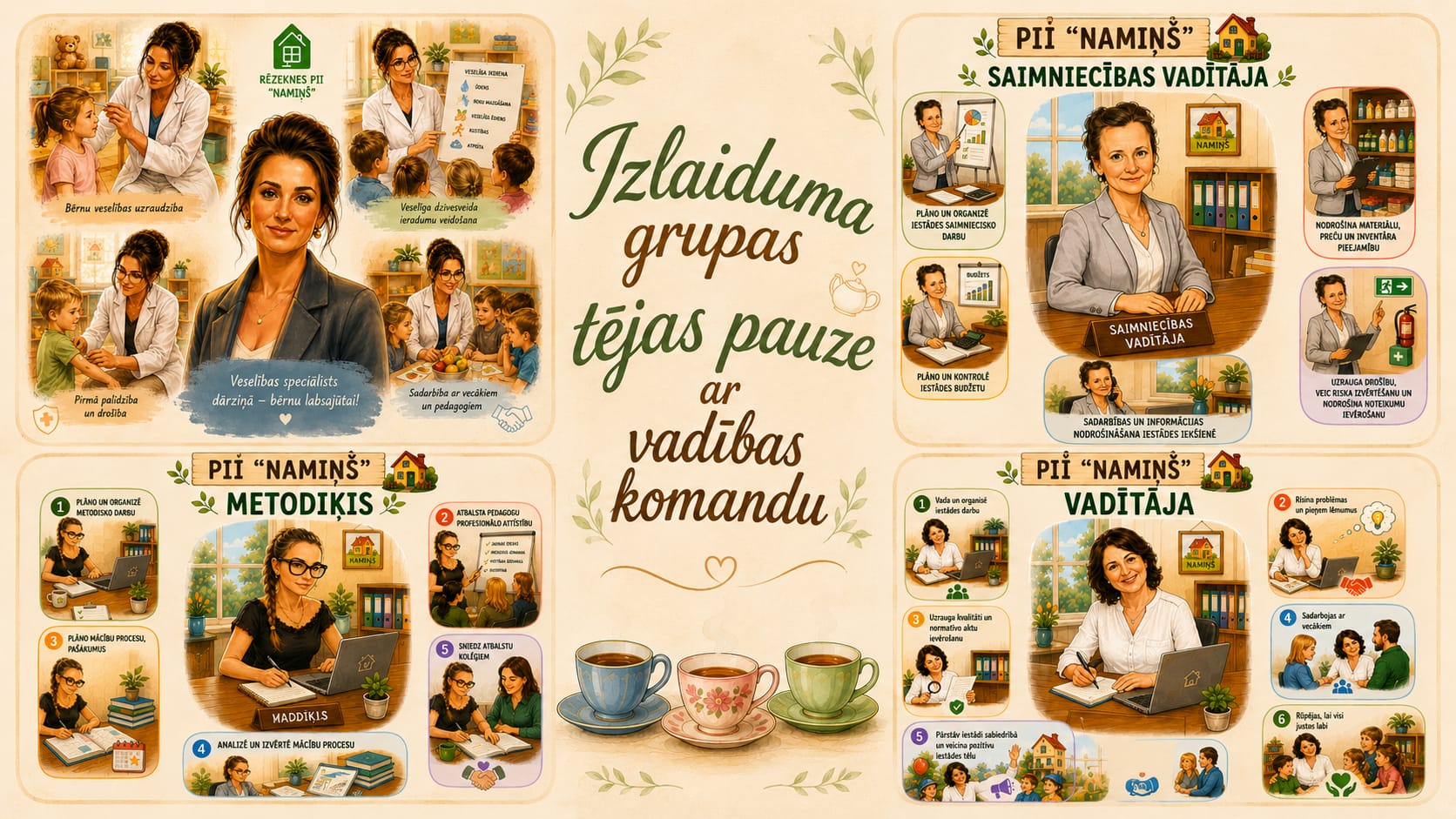 Tējas pauze ar vadības komandu