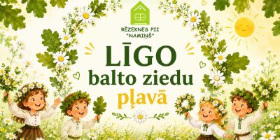 Līgo balto ziedu pļavā